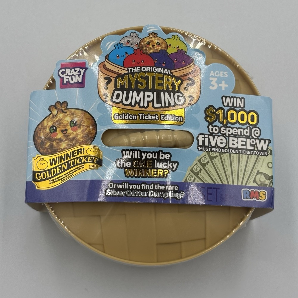 Crazy Fun Goldenβ Ticket Edition Mystery Squishy Dumpling Blind Pack Five Below